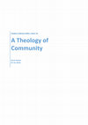 Research paper thumbnail of A Theology of Community