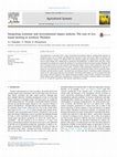 Research paper thumbnail of Integrating economic and environmental impact analysis: The case of rice- based farming in northern Thailand