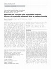 Research paper thumbnail of Differential gene expression in the periprosthetic membrane: lubricin as a new possible pathogenetic factor in prosthesis loosening