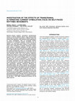 Research paper thumbnail of INVESTIGATION OF THE EFFECTS OF TRANSCRANIAL ALTERNATING CURRENT STIMULATION (TACS) ON SELF-PACED RHYTHMIC MOVEMENTS