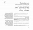 Research paper thumbnail of Periodismo y medios al servicio del ciudadano: Un debate de diez años