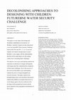 Research paper thumbnail of DECOLONISING APPROACHES TO DESIGNING WITH CHILDREN: FUTUREBNE WATER SECURITY CHALLENGE