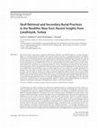 Research paper thumbnail of Skull Retrieval and Secondary Burial Practices in the Neolithic Near East: Recent Insights from Çatalhöyük, Turkey