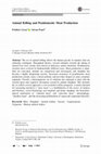 Research paper thumbnail of Animal Killing and Postdomestic Meat Production