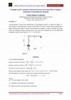 Research paper thumbnail of Example on the Analysis of Internal Stresses in Frames Due to Support Settlement Using Different Methods Example 1.1