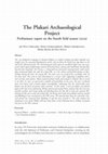 Research paper thumbnail of The Plakari Archaeological Project Preliminary Report on the Fourth Field Season (2013