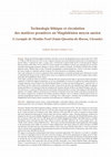 Research paper thumbnail of ABSTRACT// Technologie lithique et circulation des matières premières au Magdalénien moyen ancien L'exemple de Moulin-Neuf (Saint-Quentin-de-Baron, Gironde)