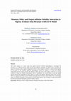 Research paper thumbnail of Monetary Policy and Output-inflation Volatility Interaction in Nigeria: Evidence from Bivariate GARCH-M Model