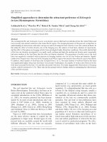 Research paper thumbnail of Simplified approaches to determine the attractant preference of Solenopsis invicta (Hymenoptera: Formicidae)