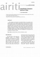 Research paper thumbnail of Abundance and Diversity of Scarabaeid Beetles (Coleoptera: Scarabaeidae) in Different Farming Areas in Nepal