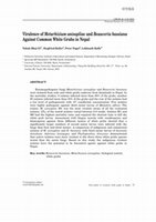 Research paper thumbnail of Virulence of Metarhizium anisopliae and Beauveria bassiana against Common White Grubs in Nepal