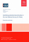 Research paper thumbnail of Identifying potential discontinuities in the new National Survey for Wales (Smith et al, 2017)