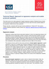 Research paper thumbnail of Use of marginal effects in presenting the results of logistic regression analysis of survey data (Knight, 2017)