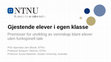 Research paper thumbnail of Gjestende elever i egen klasse : Premisser for utvikling av vennskap blant elever uten funksjonell tale