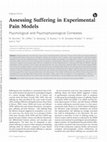 Research paper thumbnail of Assessing suffering in experimental pain models: psychological and psychophysiological correlates. Journal of Psychology, 2017