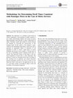 Research paper thumbnail of Methodology for determining dwell times consistent with passenger flows in the case of metro services