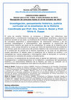 Research paper thumbnail of CONVOCATORIA A DOSSIER - "Investigación, pensamiento histórico, justicia curricular en la enseñanza de la Historia", coordinado por Prof. Dra. Sonia A. Bazán y Prof. Silvia A. Zuppa