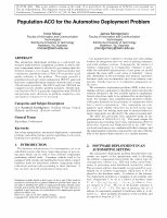 Research paper thumbnail of Population-ACO for the automotive deployment problem (2011)