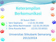 Research paper thumbnail of POWER POINT Keterampilan Berkomunikasi