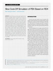 Research paper thumbnail of Slow Cook-Off Simulation of PBX Based on RDX