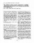 Research paper thumbnail of The cadherin/catenin complex: connections to multiple cellular processes involved in cell adhesion, proliferation and morphogenesis