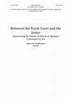 Research paper thumbnail of Between the Royal Court and the Jester: Questioning the Notion of Elitism in Egyptian Contemporary Art