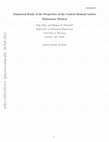 Research paper thumbnail of Numerical Study of the Properties of the Central Moment Lattice Boltzmann Method