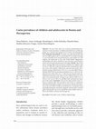 Research paper thumbnail of Caries prevalence of children and adolescents in Bosnia and Herzegovina