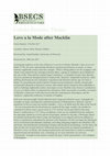 Research paper thumbnail of Love a la Mode after Macklin (BSECS Criticks, June 2017)