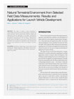 Research paper thumbnail of Natural Terrestrial Environment from Selected Field Data Measurements: Results and Applications for Launch Vehicle Development