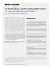 Research paper thumbnail of Multi-Disciplinary System Design Optimization of a Launch Vehicle Upper-Stage