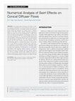 Research paper thumbnail of Numerical Analysis of Swirl Effects on Conical Diffuser Flows