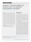 Research paper thumbnail of Evaluation of Conceptual Midcourse Guidance Laws for Long-Range Exoatmospheric Interceptors