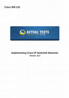 Research paper thumbnail of Cisco 300-115 Implementing Cisco IP Switched Networks