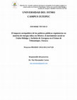 Research paper thumbnail of El impacto sociopolítico de las políticas públicas regulatorias en materia de energía eólica en México: el movimiento social en Unión Hidalgo y Juchitán de Zaragoza en el Istmo de Tehuantepec, Oaxaca.