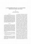 Research paper thumbnail of La transformación de las acuñaciones hispanas en época de César, in M. P. García-Bellido; A. Mostalac and A. Jiménez (eds.), Del imperium de Pompeyo a la auctoritas de Augusto, Anejos de Archivo Español de Arqueología 47, Madrid: Consejo Superior de Investigaciones Científicas, 2008, 129-140.