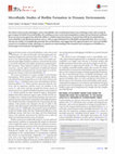 Research paper thumbnail of Microfluidic Studies of Biofilm Formation in Dynamic Environments