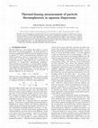 Research paper thumbnail of Thermal-lensing measurement of particle thermophoresis in aqueous dispersions