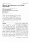 Research paper thumbnail of Kinetics of sedimentation in colloidal suspensions