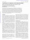 Research paper thumbnail of A portable device for temperature control along microchannels