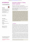 Research paper thumbnail of Intermittent turbulence in flowing bacterial suspensions