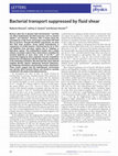 Research paper thumbnail of Bacterial transport suppressed by fluid shear