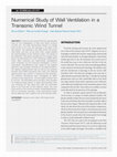 Research paper thumbnail of Numerical Study of Wall Ventilation in a Transonic Wind Tunnel