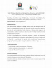 Research paper thumbnail of CONVOCATORIA. Taller El trabajo doméstico en Chile (oct. 2017).pdf