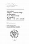 Research paper thumbnail of Inwentarz zespołu archiwalnego Wojskowego Sądu Rejonowego w Kielcach [1918] 1946-1954 [2013], wstęp: Marek Jedynak, Robert Piwko, inwentarz opracował zespół: Iwona Czyżyk, Marek Jedynak, Robert Piwko, Katarzyna Polit, Łukasz Kasza, Michał Zawisza, Kielce-Kraków 2014