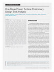 Research paper thumbnail of One-Stage Power Turbine Preliminary Design and Analysis