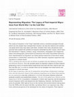 Research paper thumbnail of Call for Proposals. Representing Migration: The Legacy of Post-Imperial Migrations from World War I to the Cold War