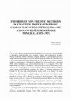 Research paper thumbnail of theories of non-theistic mysticism in essayistic modernista prose: carlos dÍaz dufoo (mexico 1861-1941) and manuel dÍaz rodrÍguez (venezuela 1871-1927