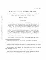 Research paper thumbnail of Multiple Companions to HD 154857 and HD 160691