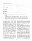 Research paper thumbnail of On the relative constancy of iodate and total-iodine concentrations accompanying phytoplankton blooms initiated in mesocosm experiments in Antarctica